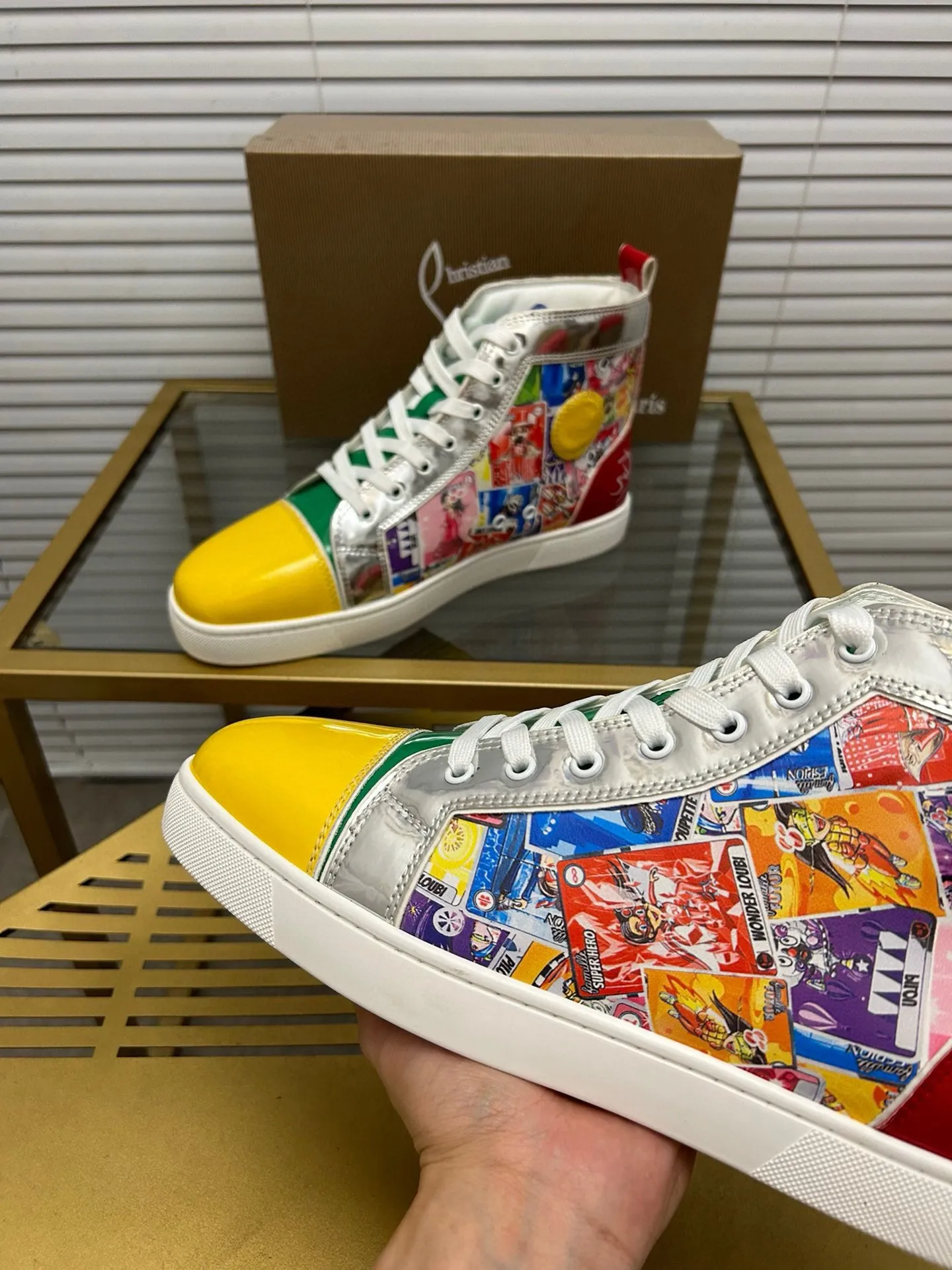(Customized model) Ex-factory price is 540. christian louboutin (CL red sole shoes) counter series, casual sneakers for couples 📢 📢 📢 Exclusive hot style release 🎈🎈💪 Movable latex feet 👻 Finished outsole line [Proud] 😝Female 35-40# Male 38#-46, global supply😝 [Top version]: Original imported genuine leather upper, top original leather lining, original molded TPU outsole, original 1:1 detail processing, original shoe last,